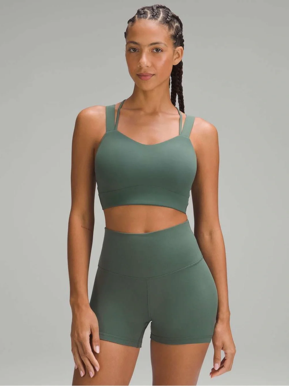 Lululemon Like a Cloud Longline Bra Dark Forest Green - Picture 9 of 10